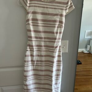 Striped Pink and White Women's Dress